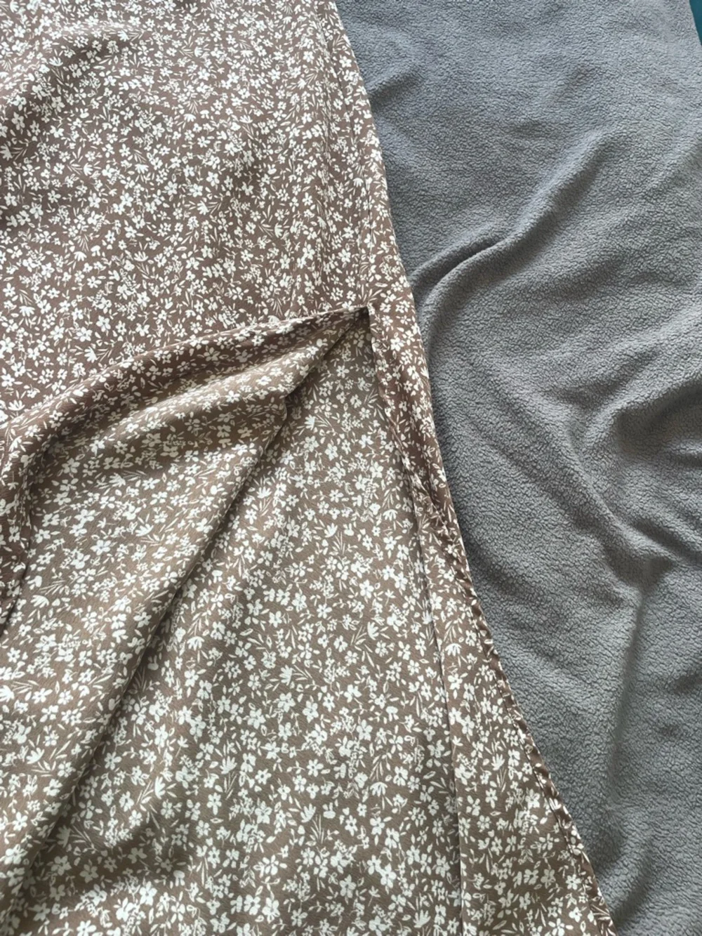 Altar’d State Floral A-Line Midi Skirt Small Brown White Lined Cottagecore - Picture 12 of 12